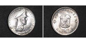 1 Peso Filippine Argento Douglas MacArthur (1880 - 1964) 