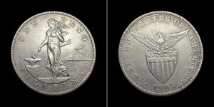 1 Peso Filippine Argento 