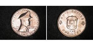 1 Peso Filippine Argento Douglas MacArthur (1880 - 1964) 