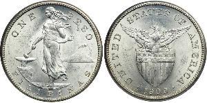 1 Peso Filippine Argento 