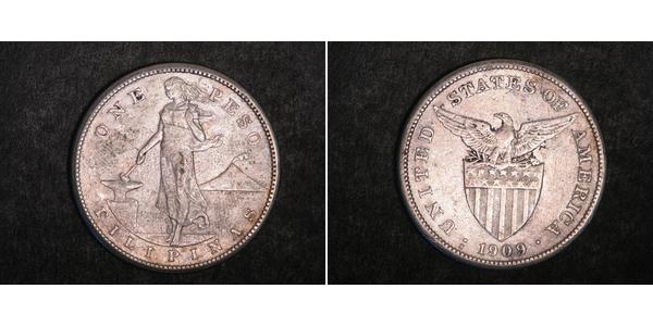 1 Peso Filippine Argento 