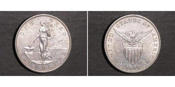1 Peso Filippine Argento 