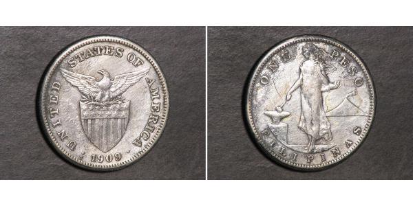 1 Peso Filippine Argento 