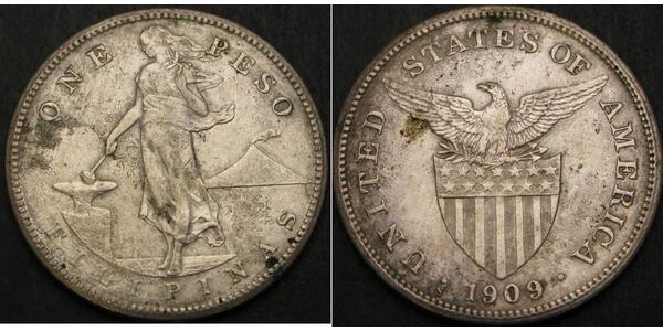 1 Peso Filippine Argento 