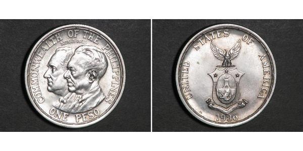 1 Peso Filippine Argento 