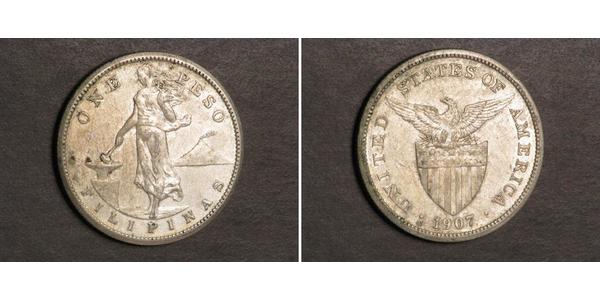 1 Peso Filippine Argento 