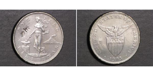 1 Peso Filippine Argento 