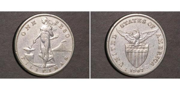 1 Peso Filippine Argento 