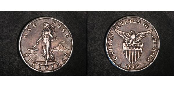 1 Peso Filippine Argento 