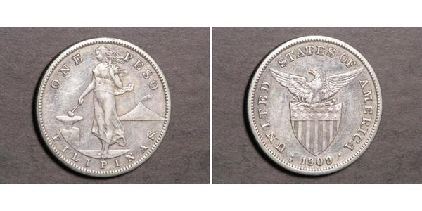 1 Peso Filippine Argento 