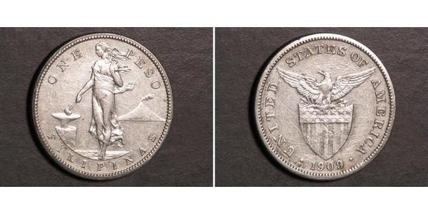 1 Peso Filippine Argento 