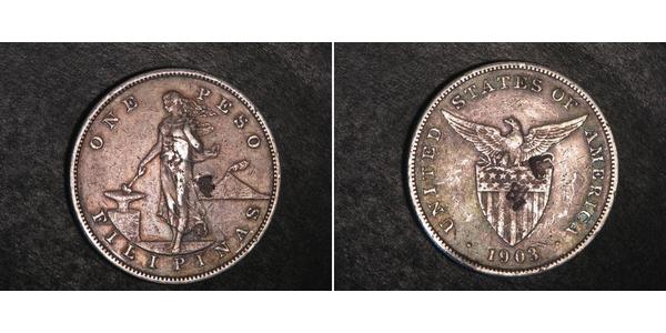 1 Peso Filippine Argento 