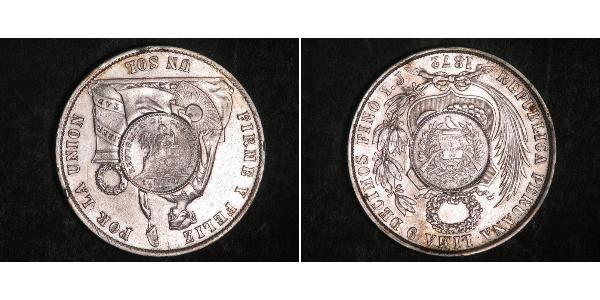 1 Peso Guatemala Argento 