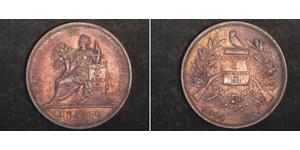 1 Peso Guatemala (1838 - ) Argento 