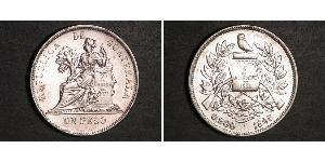 1 Peso Guatemala (1838 - ) Argento 