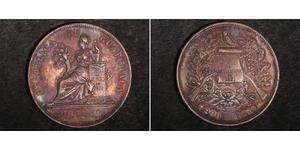 1 Peso Guatemala (1838 - ) Argento 