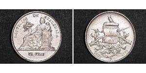 1 Peso Guatemala (1838 - ) Argento 