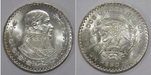1 Peso Messico Argento 