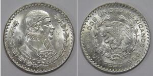 1 Peso Messico Argento 