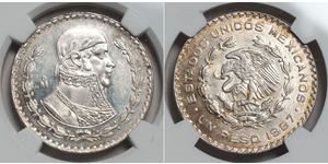1 Peso Messico Argento 