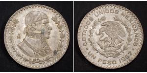 1 Peso Messico Argento 