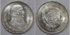 1 Peso Messico Argento 