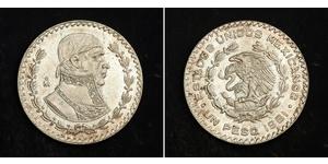 1 Peso Messico Argento 