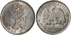 1 Peso Messico (1867 - ) Argento 