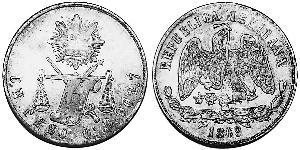 1 Peso Messico (1867 - ) Argento 