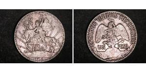 1 Peso Messico (1867 - ) Argento 