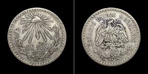 1 Peso Messico (1867 - ) Argento 