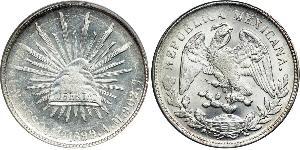 1 Peso Messico (1867 - ) Argento 