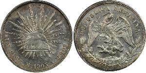 1 Peso Messico (1867 - ) Argento 