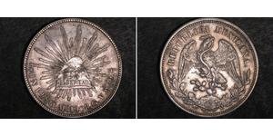 1 Peso Messico (1867 - ) Argento 