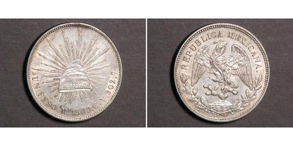 1 Peso Messico (1867 - ) Argento 