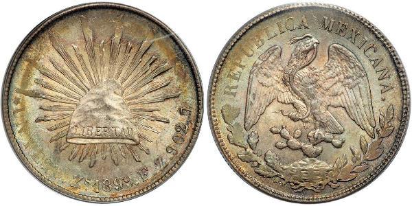 1 Peso Messico (1867 - ) Argento 