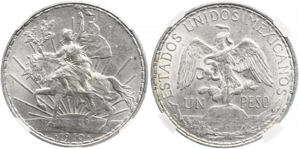 1 Peso Messico (1867 - ) Argento 