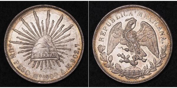 1 Peso Messico (1867 - ) Argento 