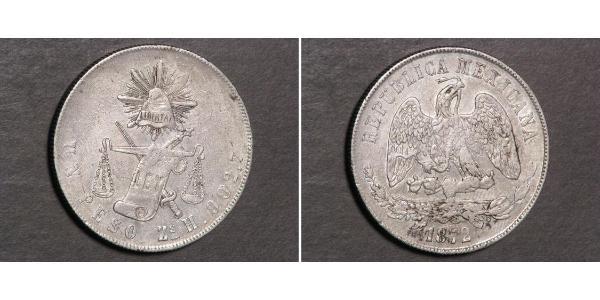 1 Peso Messico (1867 - ) Argento 