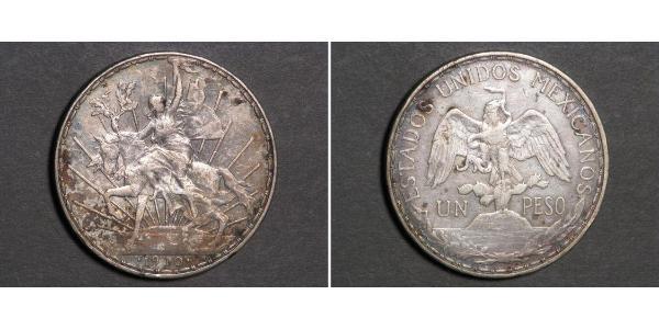1 Peso Messico (1867 - ) Argento 