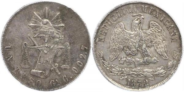 1 Peso Messico (1867 - ) Argento 