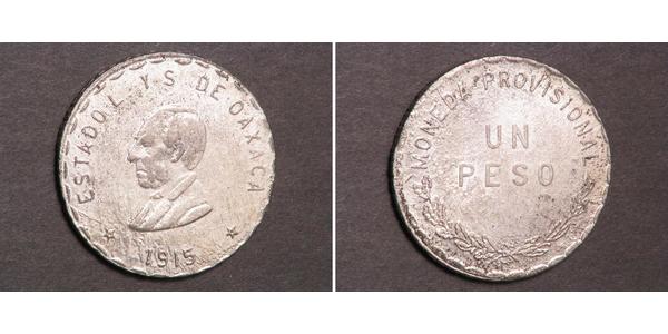 1 Peso Messico (1867 - ) Argento 