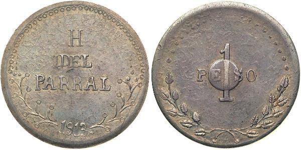 1 Peso Messico (1867 - ) Argento 