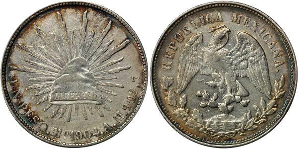 1 Peso Messico (1867 - ) Argento 