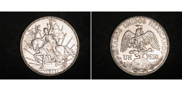 1 Peso Messico (1867 - ) Argento 