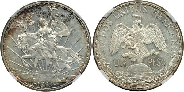 1 Peso Messico (1867 - ) Argento 