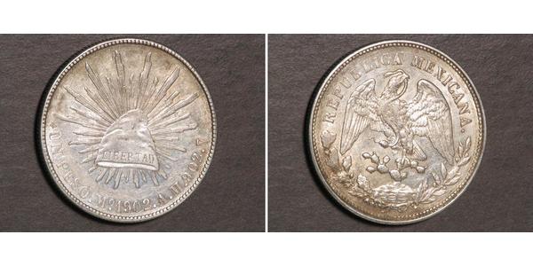 1 Peso Messico (1867 - ) Argento 