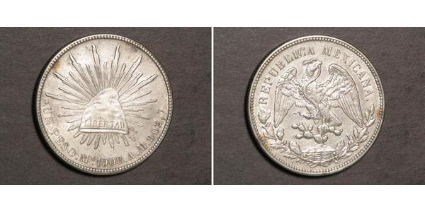 1 Peso Messico (1867 - ) Argento 
