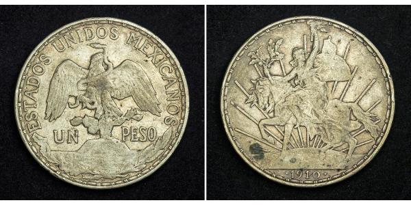 1 Peso Messico (1867 - ) Argento 