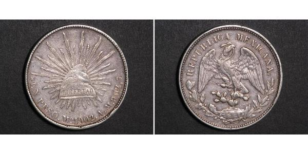 1 Peso Messico (1867 - ) Argento 